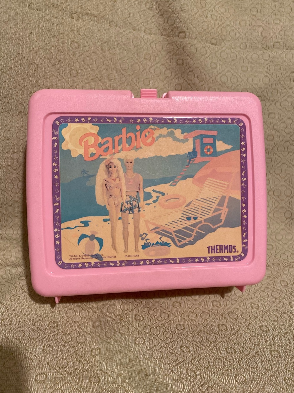 Barbie and Ken At The Beach Lunchbox 1993 Mattel Thermos